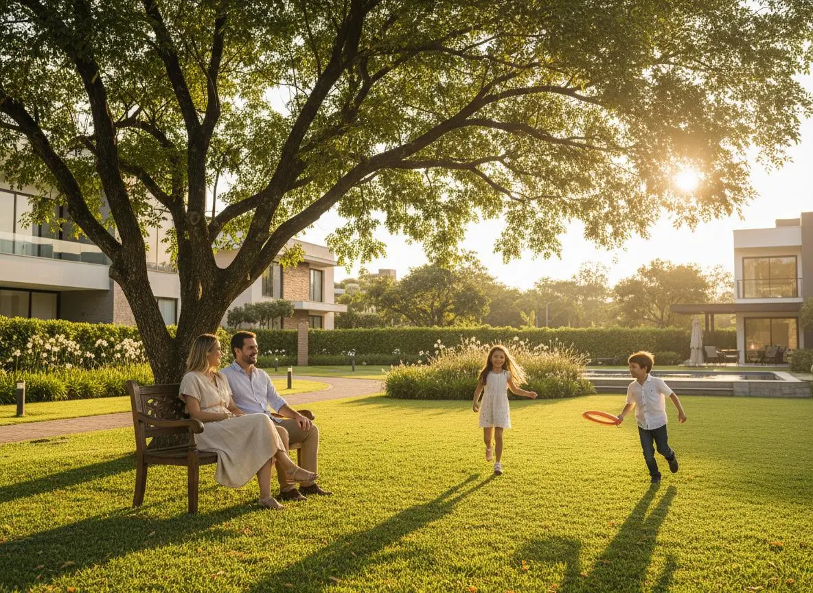 Família no Ville Sainte Anne